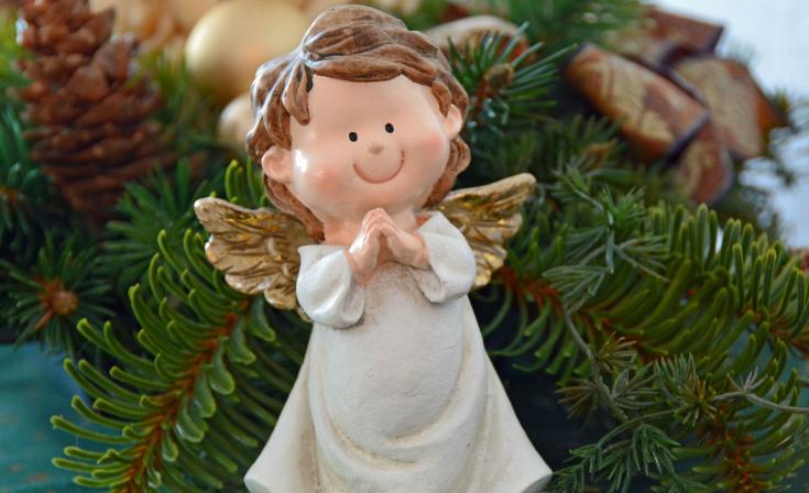 Joyful Christmas angel